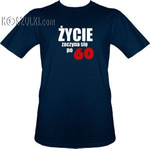 T-shirt Życie zaczyna się po 60