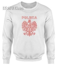 Bluza dziecięca Orzeł Polska biała
