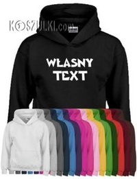 Bluza dziecięca z własnym nadrukiem  z kapturem