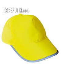 Czapka z daszkiem odblask żólty neon