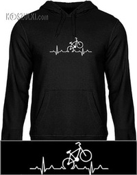 Bluza z kapturem Ekg rower