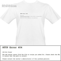 t-shirt 404 Not found-iis