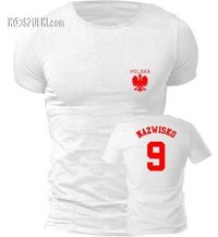 T-shirt Fit Polska + własne nazwisko