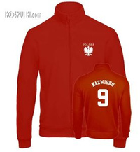 Bluza reprezentacji Polski męska  ze stójką- własne nazwisko i numer