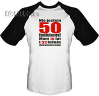 T-shirt Baseball Nie jestem 50 latkiem