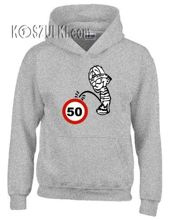 bluza z kapturem Ograniczenie predkosci Szara