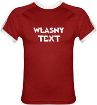 t-shirt Fit  z własnym nadrukiem Czerwony