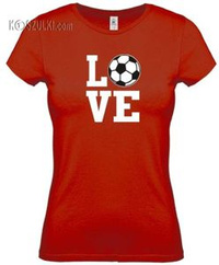 Koszulka damska Love football