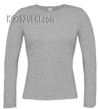 Bluza Longsleeve Damska- Jasna szara
