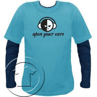 Bluza męska przedłużony rękaw Open your ears