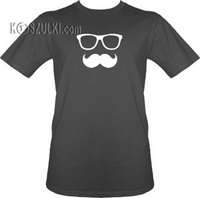 t-shirt Okulary + wąs