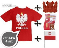 Zestaw kibica reprezentacji polski dla dzieci  dz1