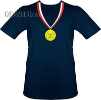 t-shirt Babcia na Medal