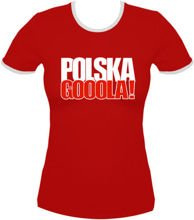 koszulka damska Kd072 Polska Gooola! Czerwona