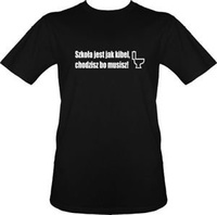 t-shirt Szkoła jest jak kibel