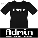 t-shirt Admin + www.twojastrona