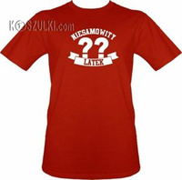 T-shirt Niesamowity ?? latek- Czerwony