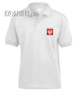 T-shirt Polo Polski małe godło kibica dziecięcy