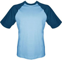 T-shirt Baseball jasnoniebieski-granat