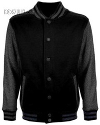 Kurtka baseball- Czarno-grafitowa