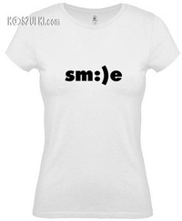 koszulka damska smile uśmieszek