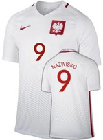 Oryginalna Koszulka Reprezentacji Polski Nike Euro2016 Home Stadium Biała Nazwisko