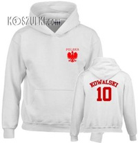 Bluza z kapturem dziecięca mały orzeł Nazwisko i numer