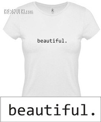 koszulka damska beatiful biała