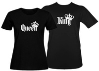Koszulki dla pary-Zestaw koszulka damska i t-shirt king & queen