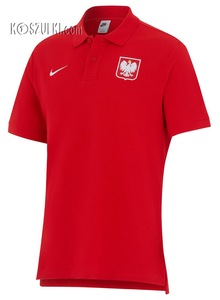 Koszulka reprezentacji Polski Polo Nike czerwona kibica piłkarska