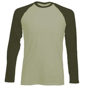 Longsleeve męski beżowo-khaki