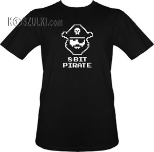 t-shirt 8 bit pirate